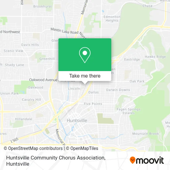 Huntsville Community Chorus Association map