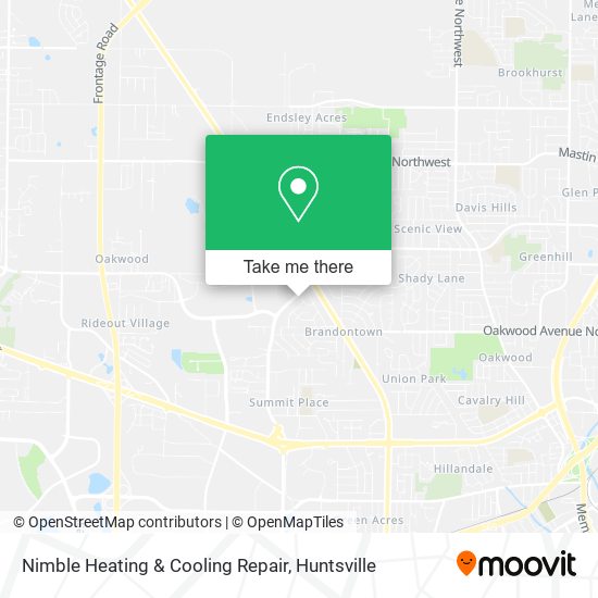 Nimble Heating & Cooling Repair map