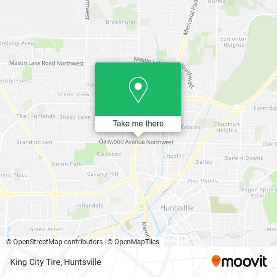 King City Tire map