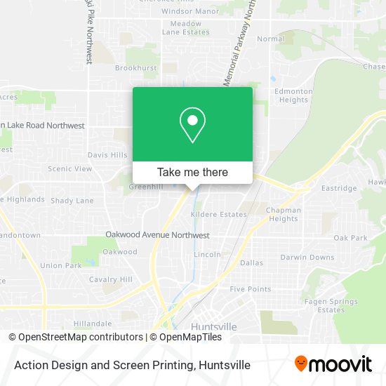 Action Design and Screen Printing map