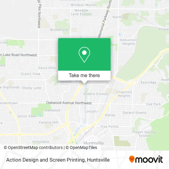 Mapa de Action Design and Screen Printing