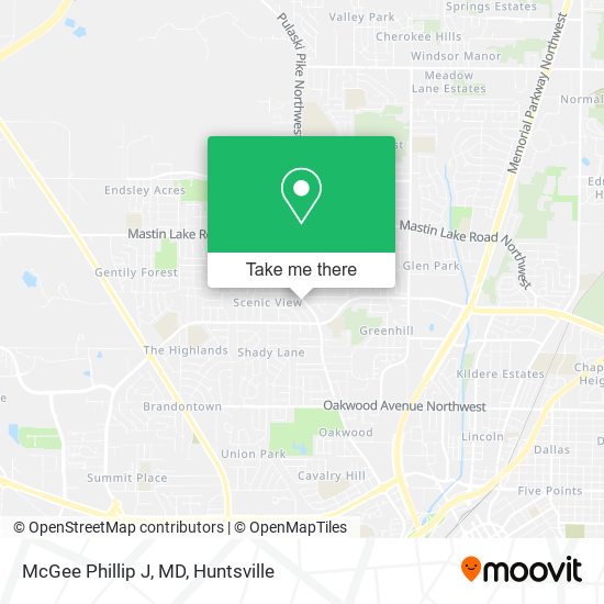 Mapa de McGee Phillip J, MD