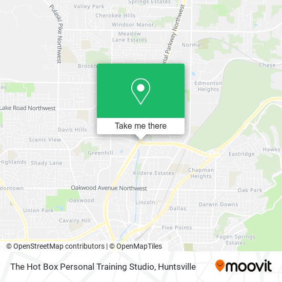 The Hot Box Personal Training Studio map