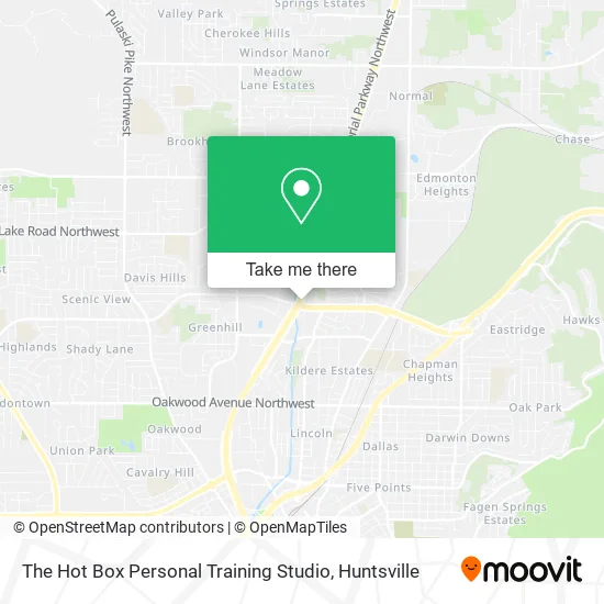 The Hot Box Personal Training Studio map