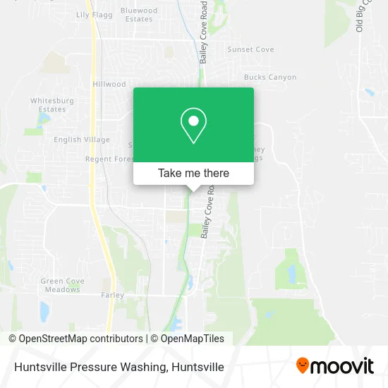 Huntsville Pressure Washing map