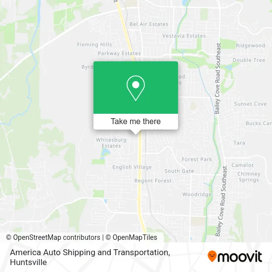 Mapa de America Auto Shipping and Transportation