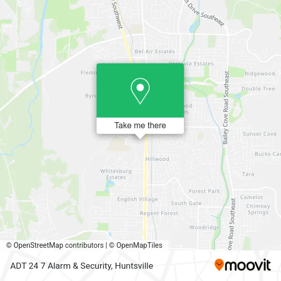 ADT 24 7 Alarm & Security map