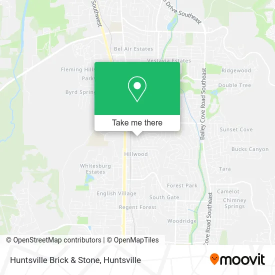 Huntsville Brick & Stone map