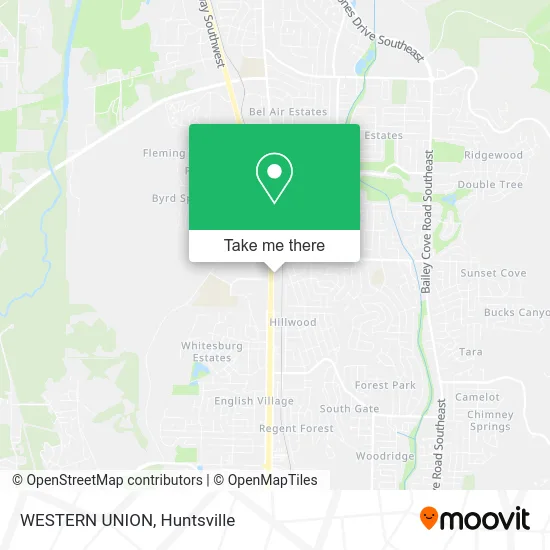 WESTERN UNION map