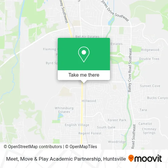 Meet, Move & Play Academic Partnership map