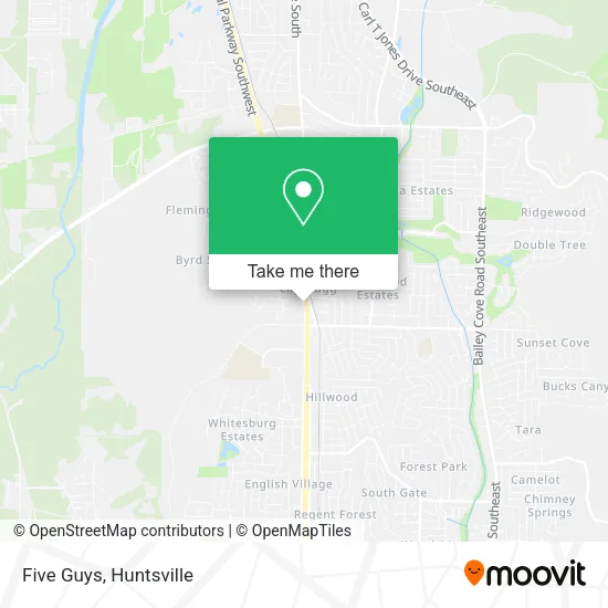 Five Guys map