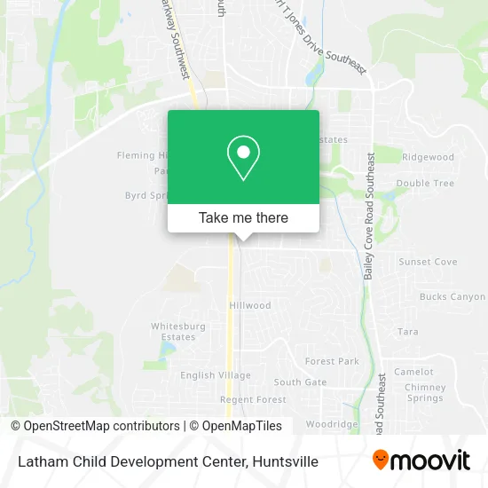 Latham Child Development Center map
