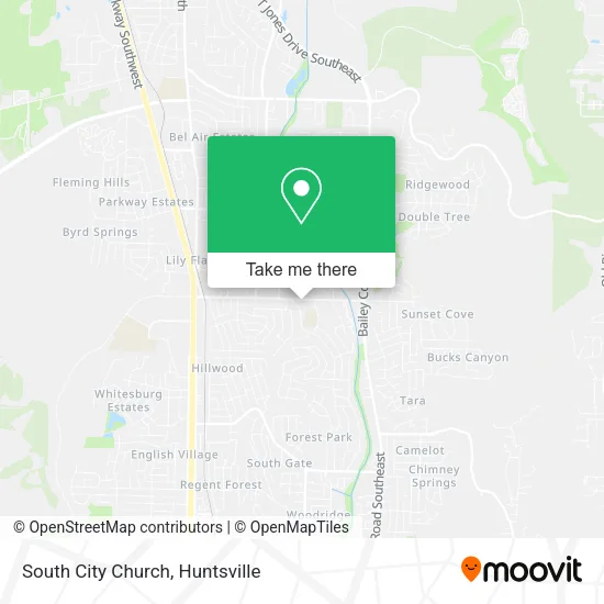 South City Church map