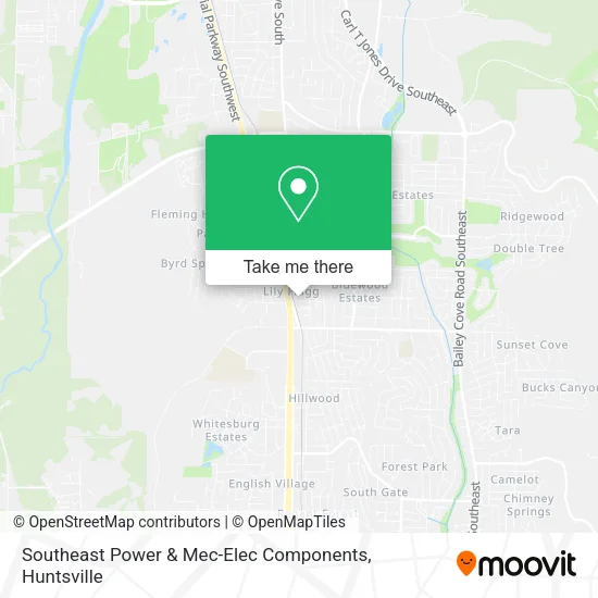 Southeast Power & Mec-Elec Components map