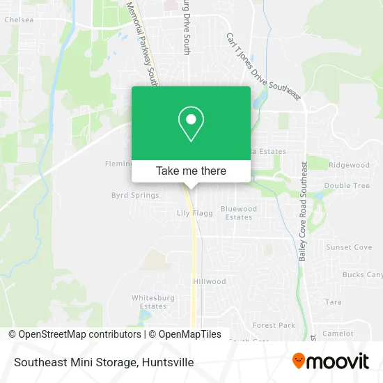 Southeast Mini Storage map