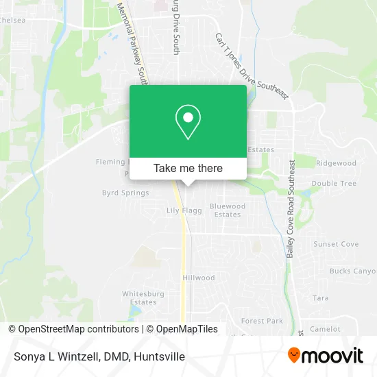 Sonya L Wintzell, DMD map