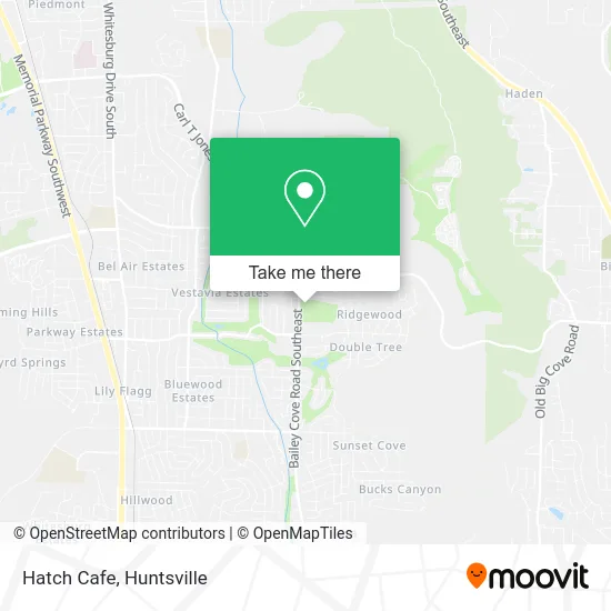 Hatch Cafe map