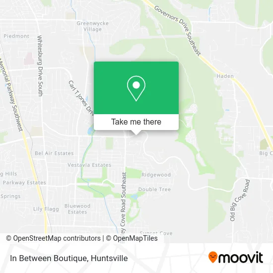 In Between Boutique map