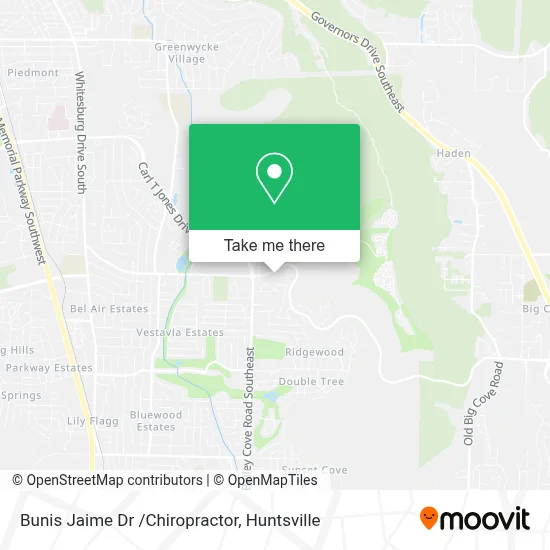 Bunis Jaime Dr /Chiropractor map