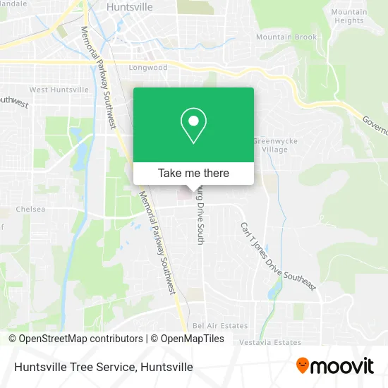 Huntsville Tree Service map