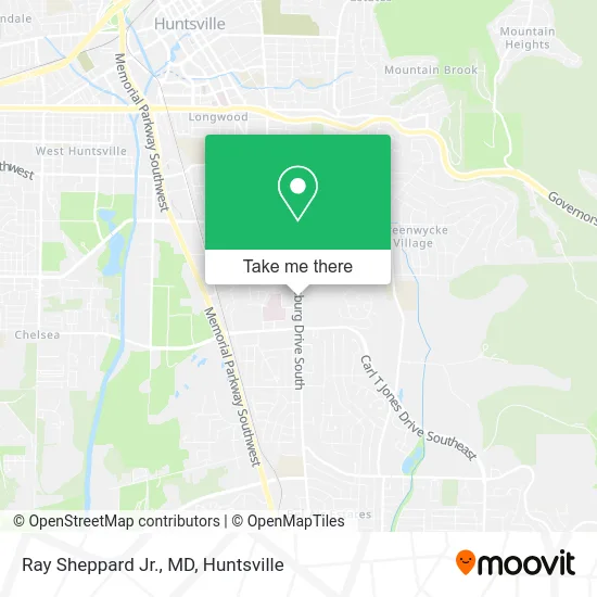 Ray Sheppard Jr., MD map