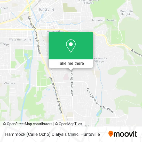 Hammock (Calle Ocho) Dialysis Clinic map