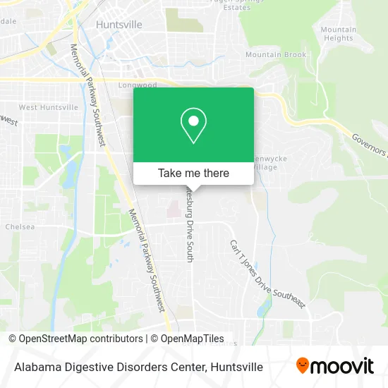 Alabama Digestive Disorders Center map