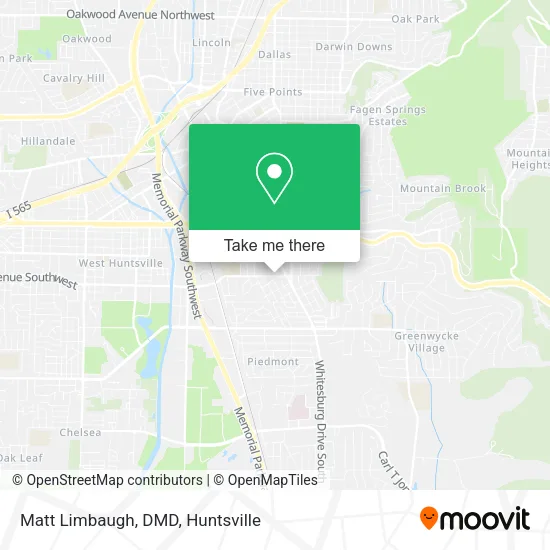 Mapa de Matt Limbaugh, DMD