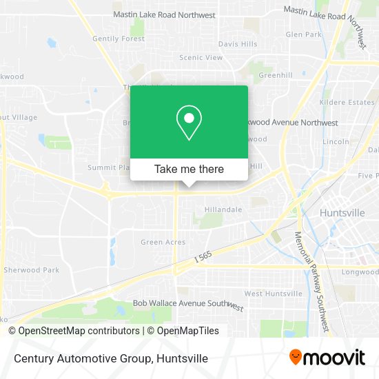 Century Automotive Group map