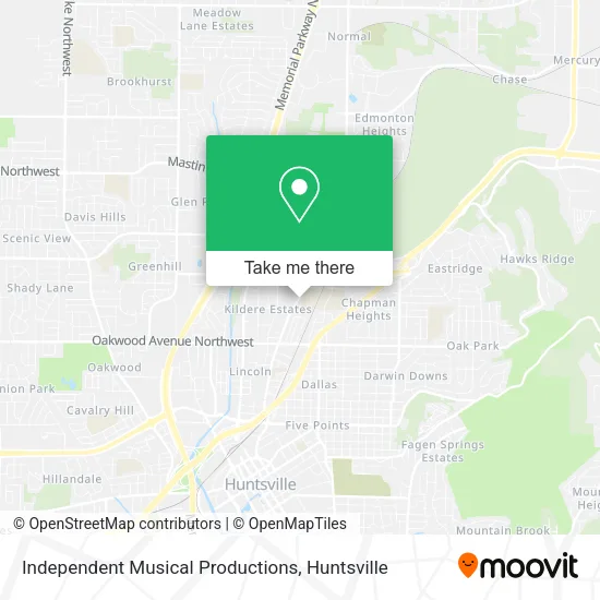 Independent Musical Productions map