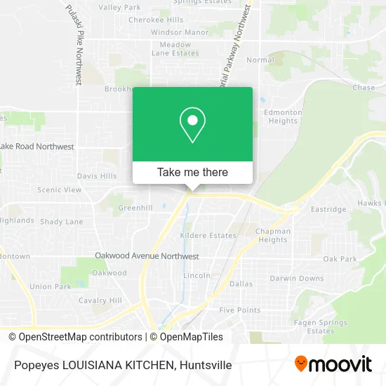 Popeyes LOUISIANA KITCHEN map