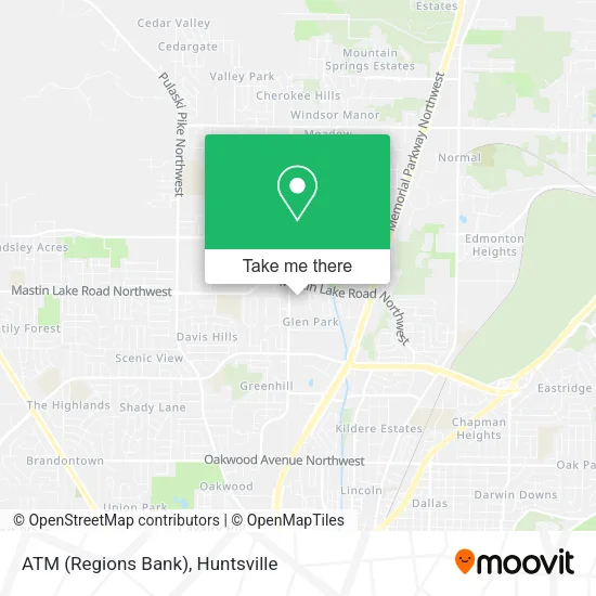 ATM (Regions Bank) map