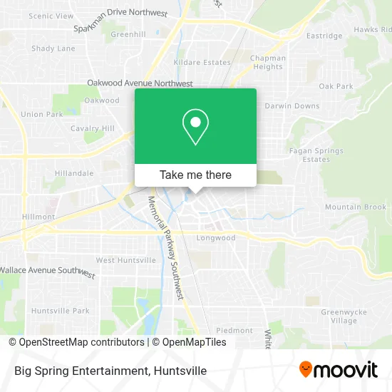 Big Spring Entertainment map