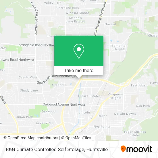 B&G Climate Controlled Self Storage map