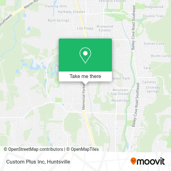 Custom Plus Inc map
