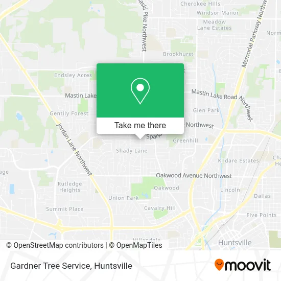Gardner Tree Service map