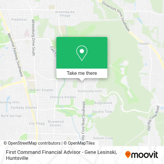 First Command Financial Advisor - Gene Lesinski map