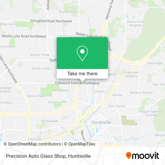 Precision Auto Glass Shop map
