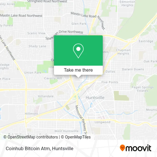 Coinhub Bitcoin Atm map