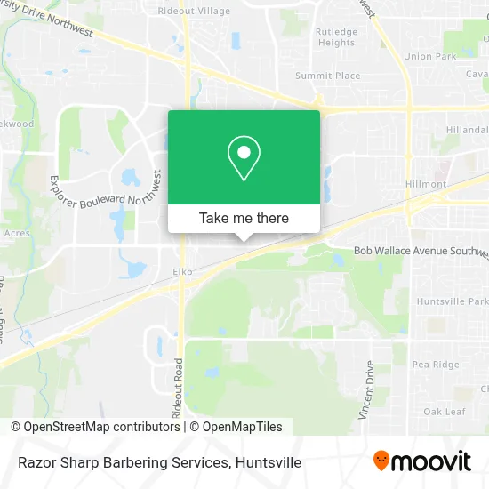 Razor Sharp Barbering Services map