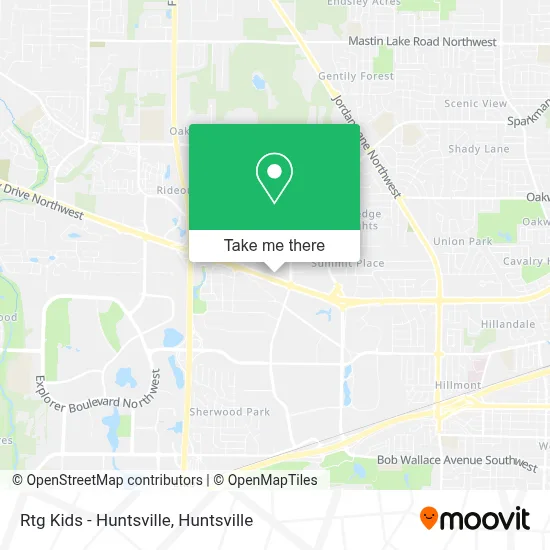 Rtg Kids - Huntsville map