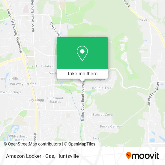 Amazon Locker - Gas map