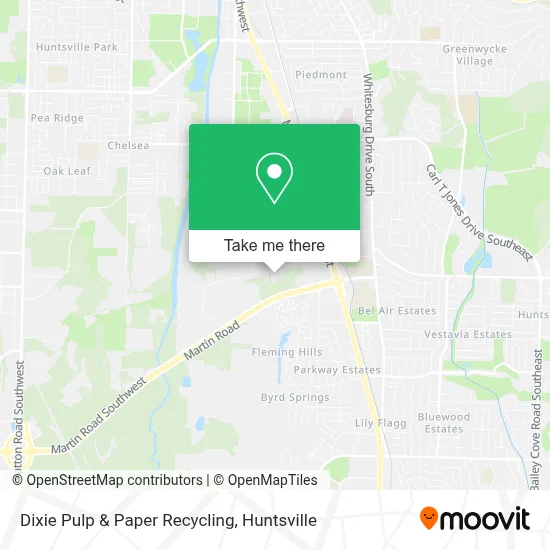 Dixie Pulp & Paper Recycling map