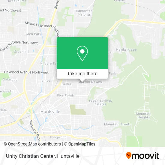 Unity Christian Center map