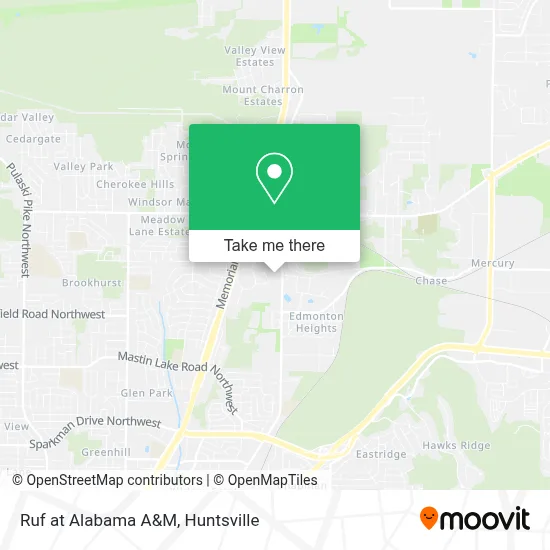 Ruf at Alabama A&M map