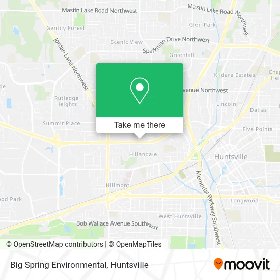 Big Spring Environmental map
