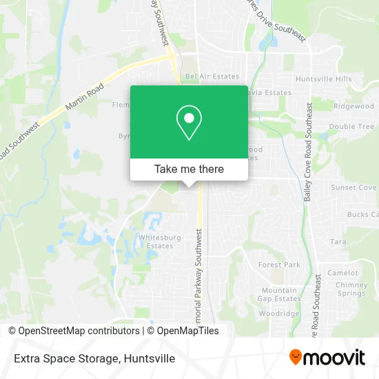 Extra Space Storage map