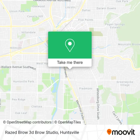 Razed Brow 3d Brow Studio map