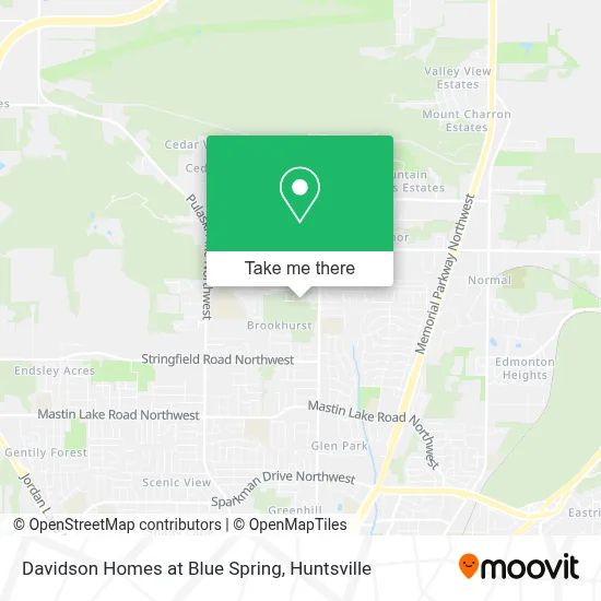 Davidson Homes at Blue Spring map