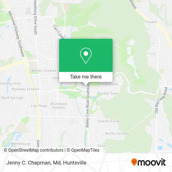 Jenny C. Chapman, Md map
